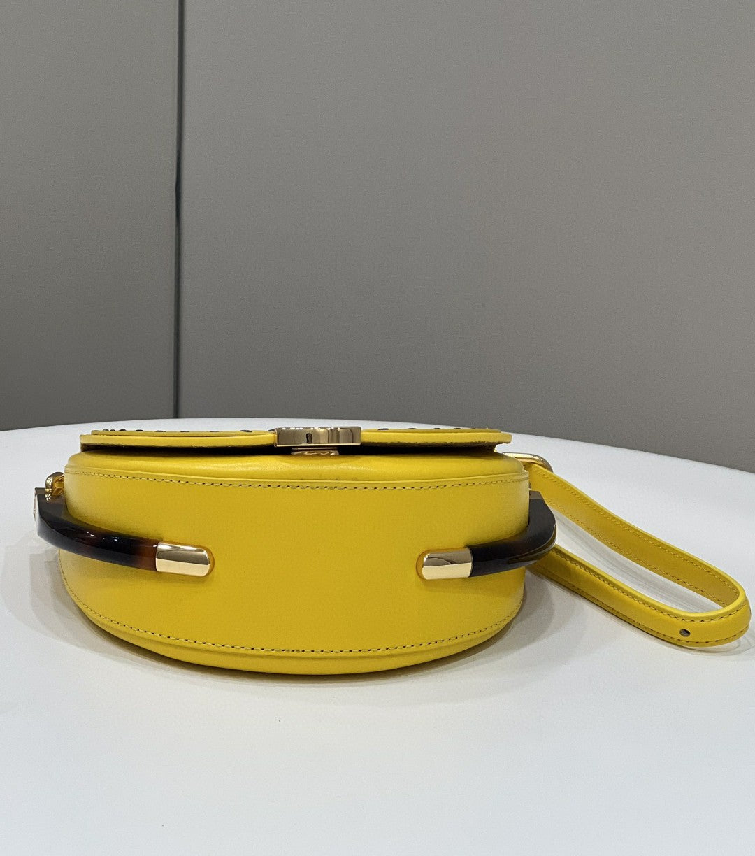 Fendi Moonlight Saddle Yellow Bag For Woman 19cm/7.5in