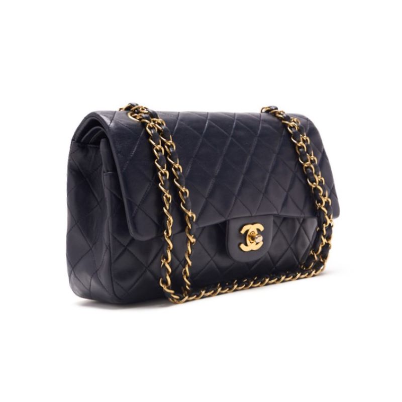 Chanel Matrasse Turnlock Double Flap Chain Shoulder  Navy (Gen Gold ) Shoulder Bag Mini Shoulder Bag  Bag Hybrid 【 Ship】 Himalan Bookstore Online