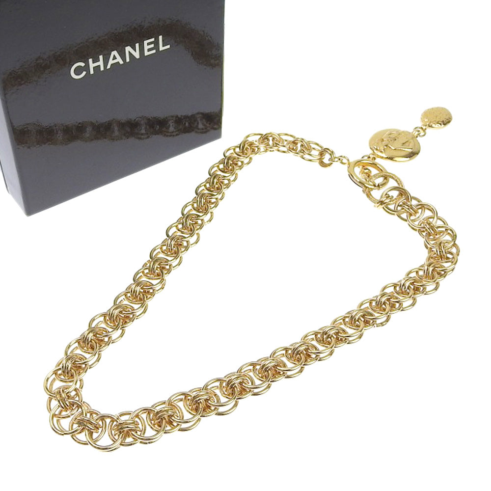 CHANEL CHANEL MADMOAZEL LOGO VINTAGE GOLD MECKING GOLDEN LADY COLLECTION COLLECTION