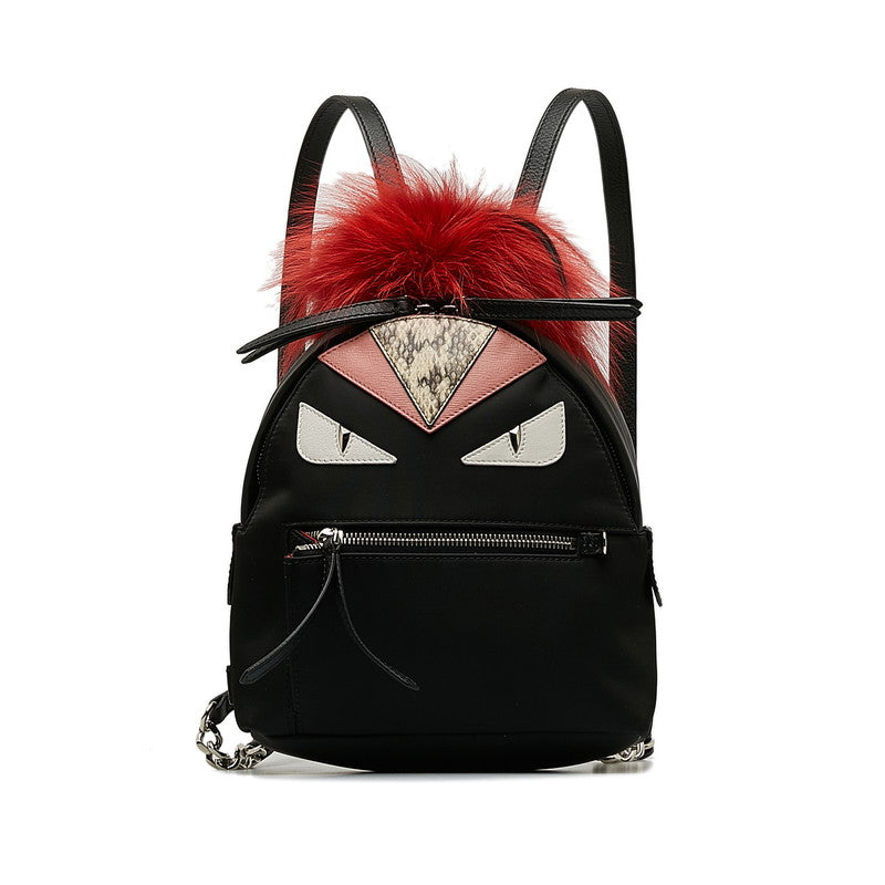 Fendi Rucksack 8B2038 Black Red Nylon Ladies Fendi