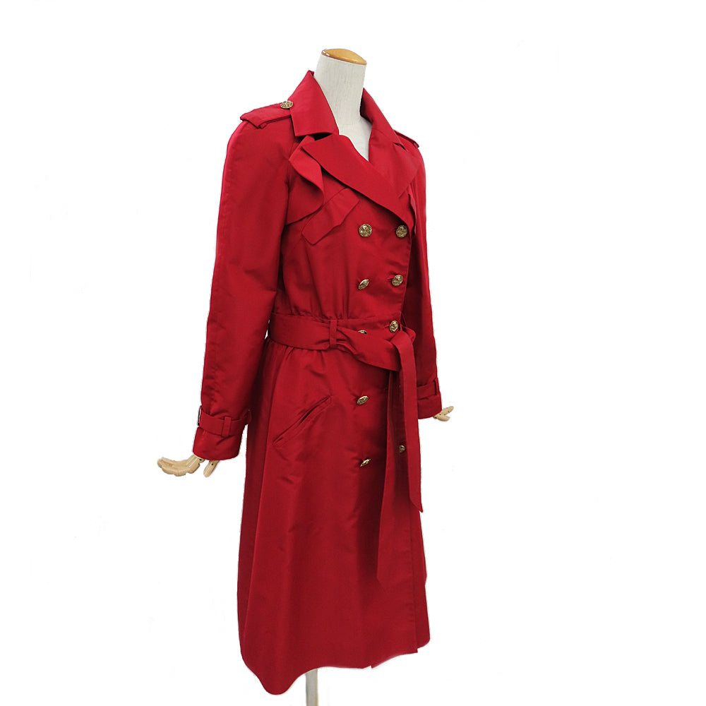 Chanel Trendy Coat  10C P37216V24958 Rouge Silk 34 Apparel  Fashion Ladies