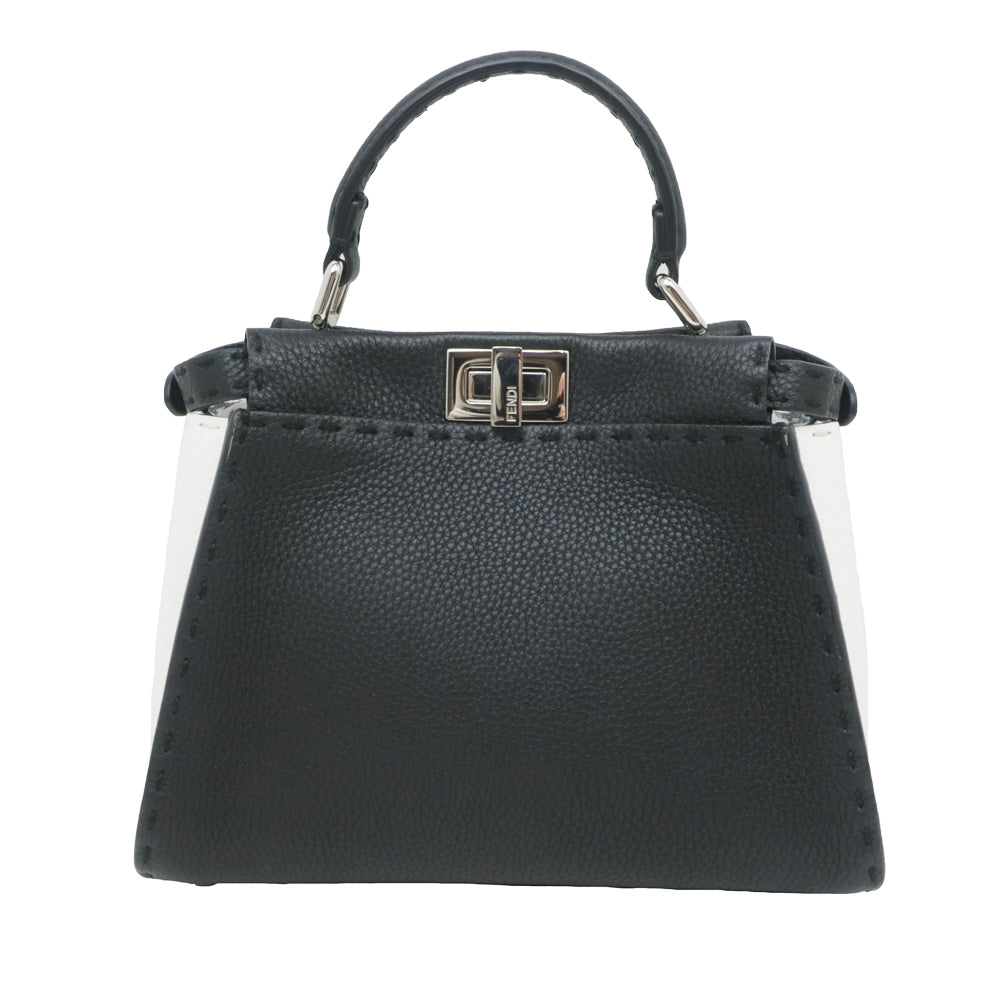 FI Fendi Peacebu Handbag Small Shoulder Black Car Freshers 8BN244