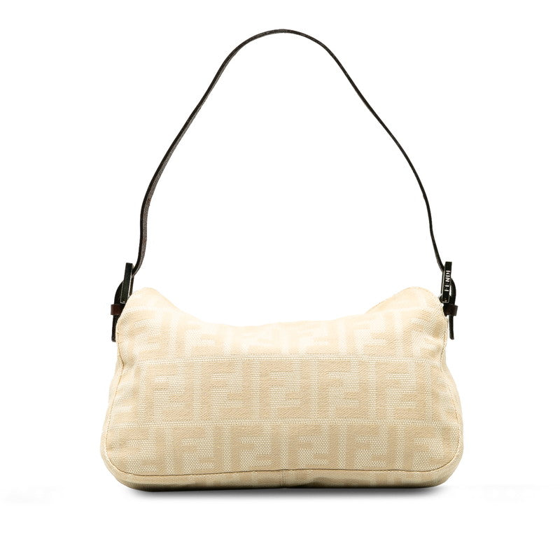 Fendi Zucca Shoulder Bag Canvas/Laser Beige Ladies