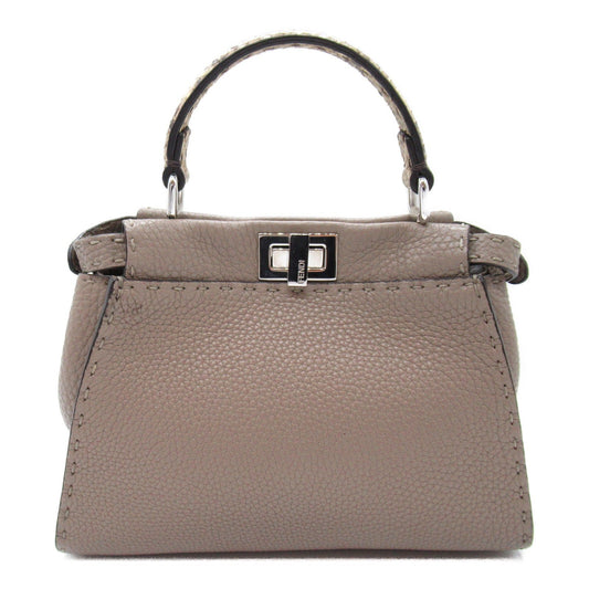 Fendi Fendi Peak Booth Mall 2w Shoulder Bag 2way Shoulder Bag Leather Pearson  Grey Grey 8BN244