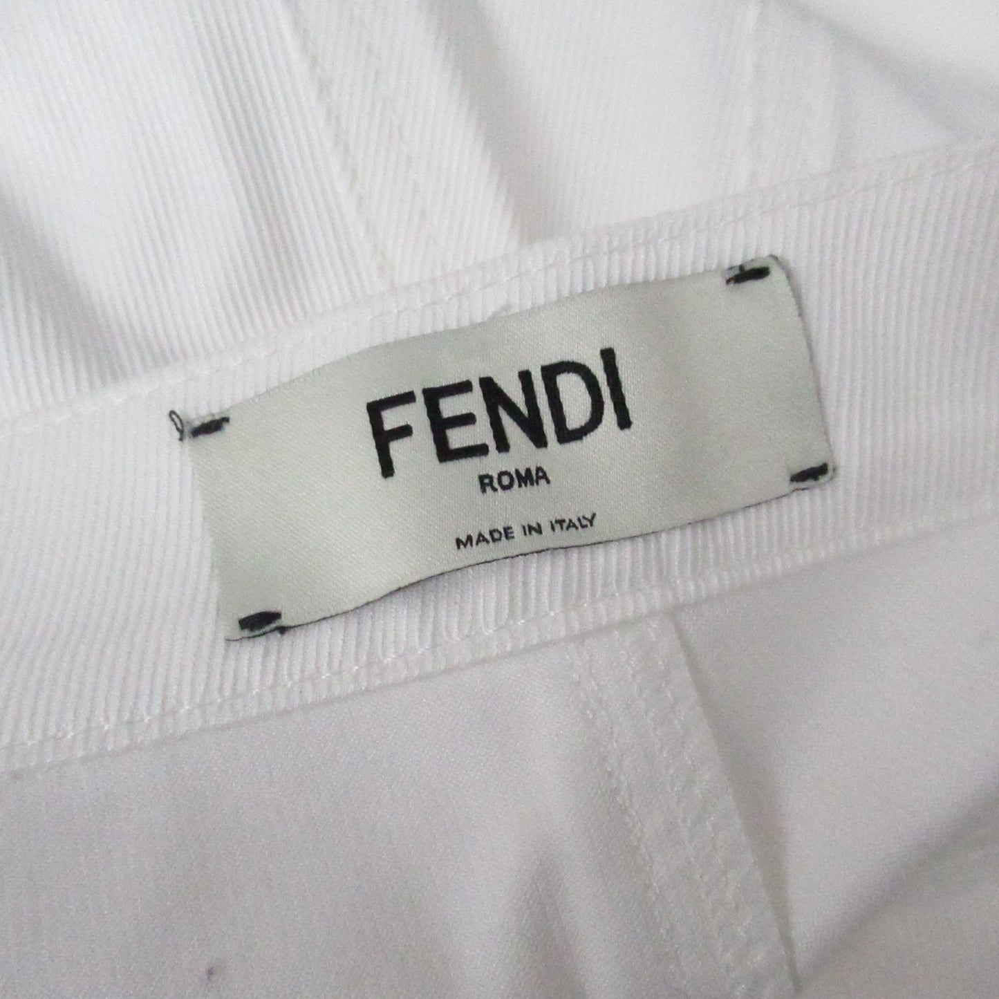 Fendi Denim Pants Denim Pants  Bottoms Cotton   White FLP585AK6E