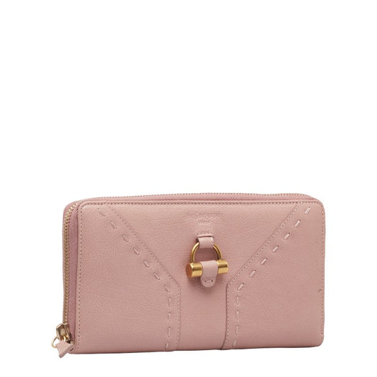 Saint Laurent Mouse Round  Long Wallet 164570 Pink Leather  Saint Laurent