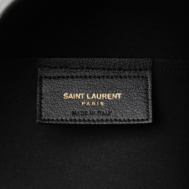 Saint Laurent Tote Bag 394195 black leather ladies