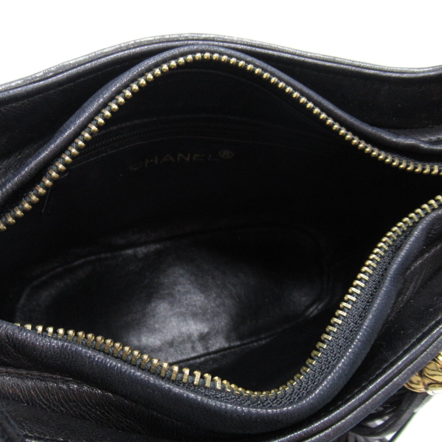 Chanel Chanel Shoulder Bag  Fringes Shoulder Bag   Black