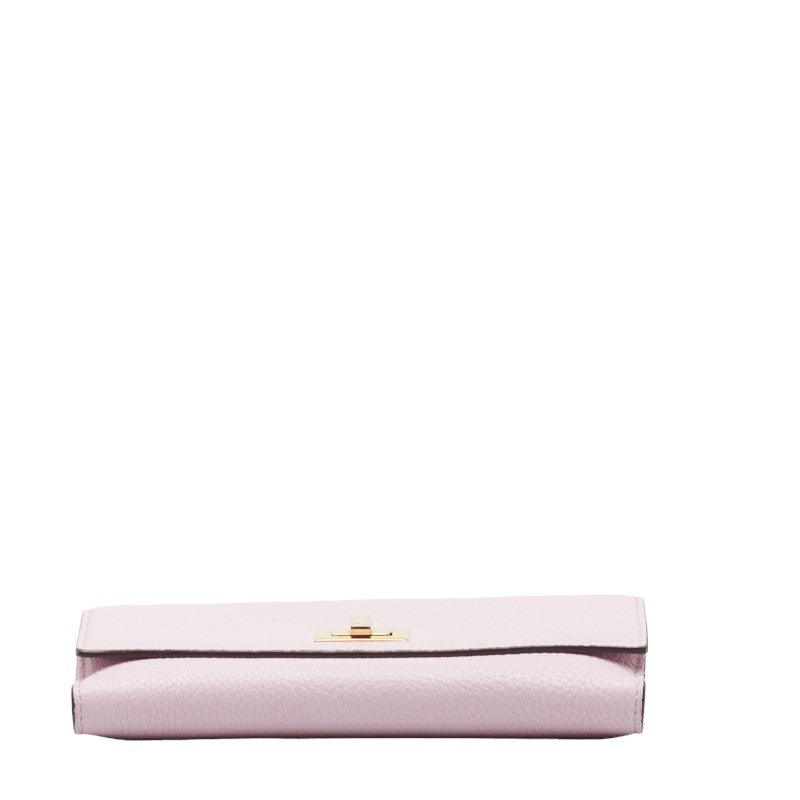 Fendi Peacebu Long Wallet 8M0427 Pink G Leather  Fendi