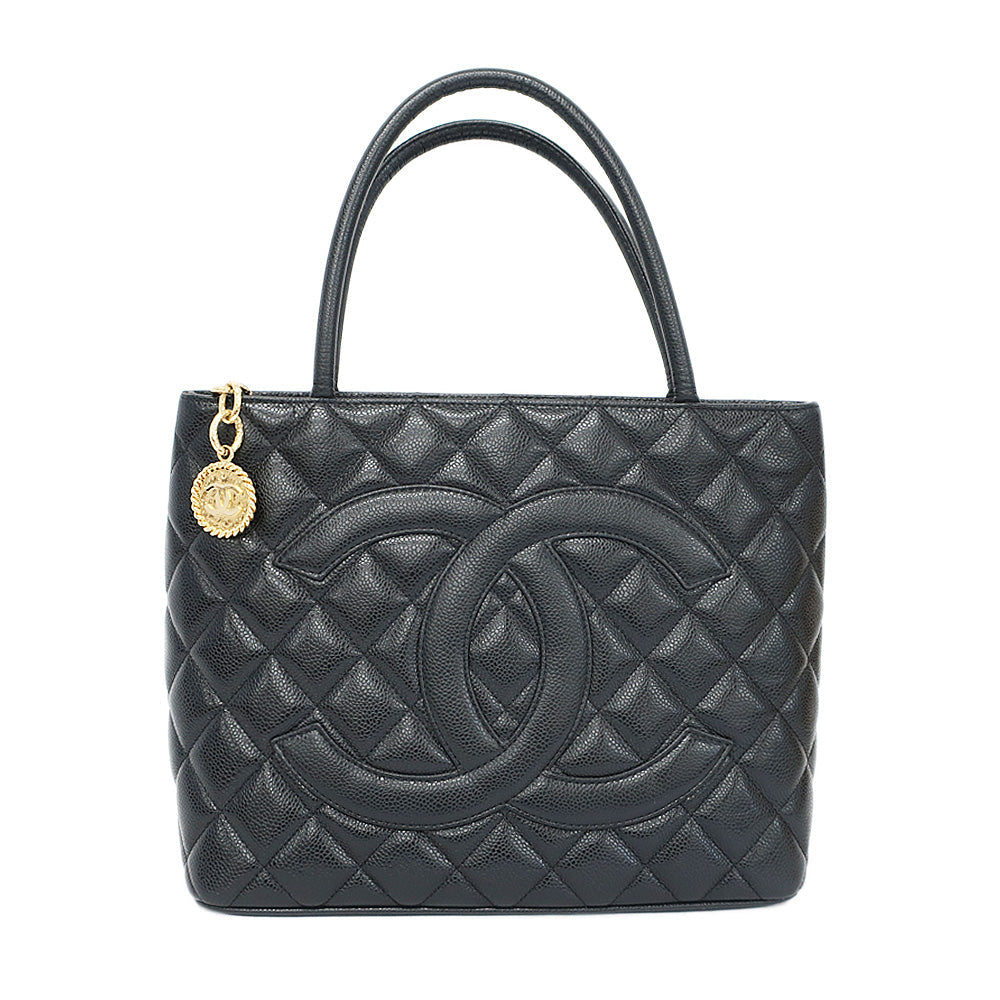 Chanel ed Tortus Caviar S Black G  Black GD Bag A01804 Coco