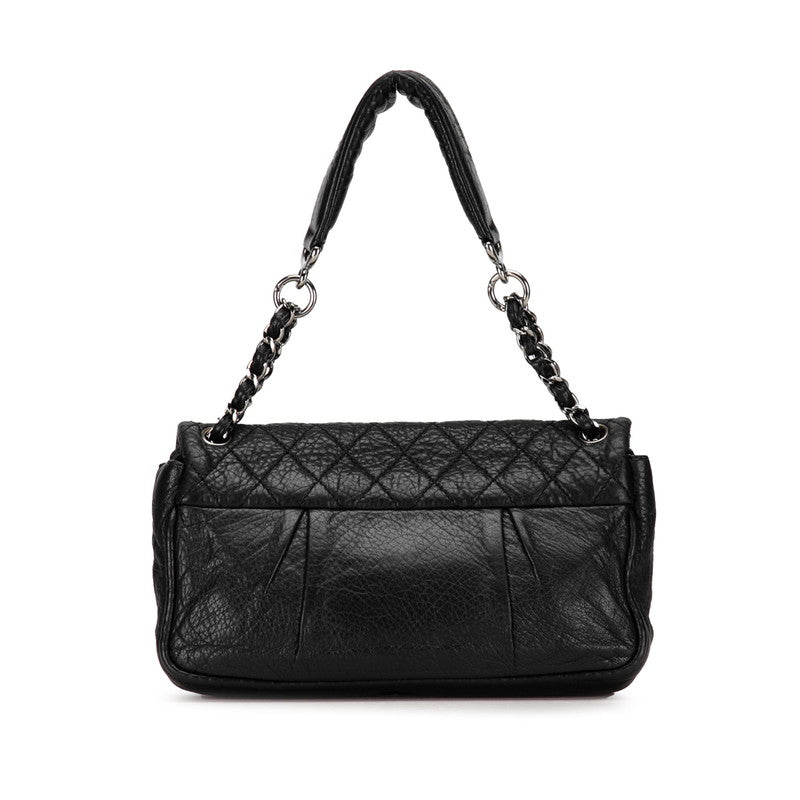 Chanel Matrasse Coco One-Shoulder Bag Chain Handbag Black Matt Caviar S  Chanel