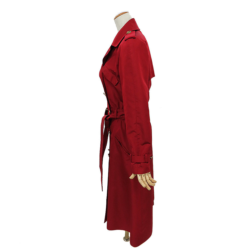 Chanel Trendy Coat  10C P37216V24958 Rouge Silk 34 Apparel  Fashion Ladies