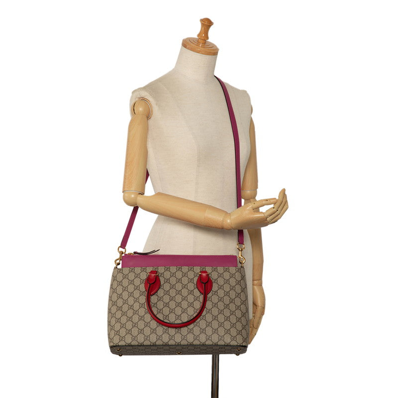 Gucci Beige Pink GG Handbag