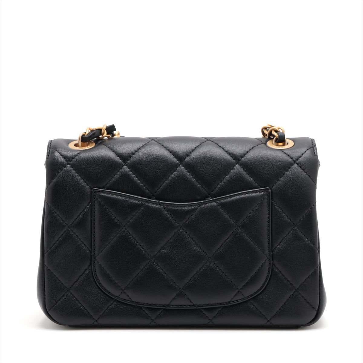 Chanel Matrasse  Single Flap Single Chain Bag Black G  AS3731