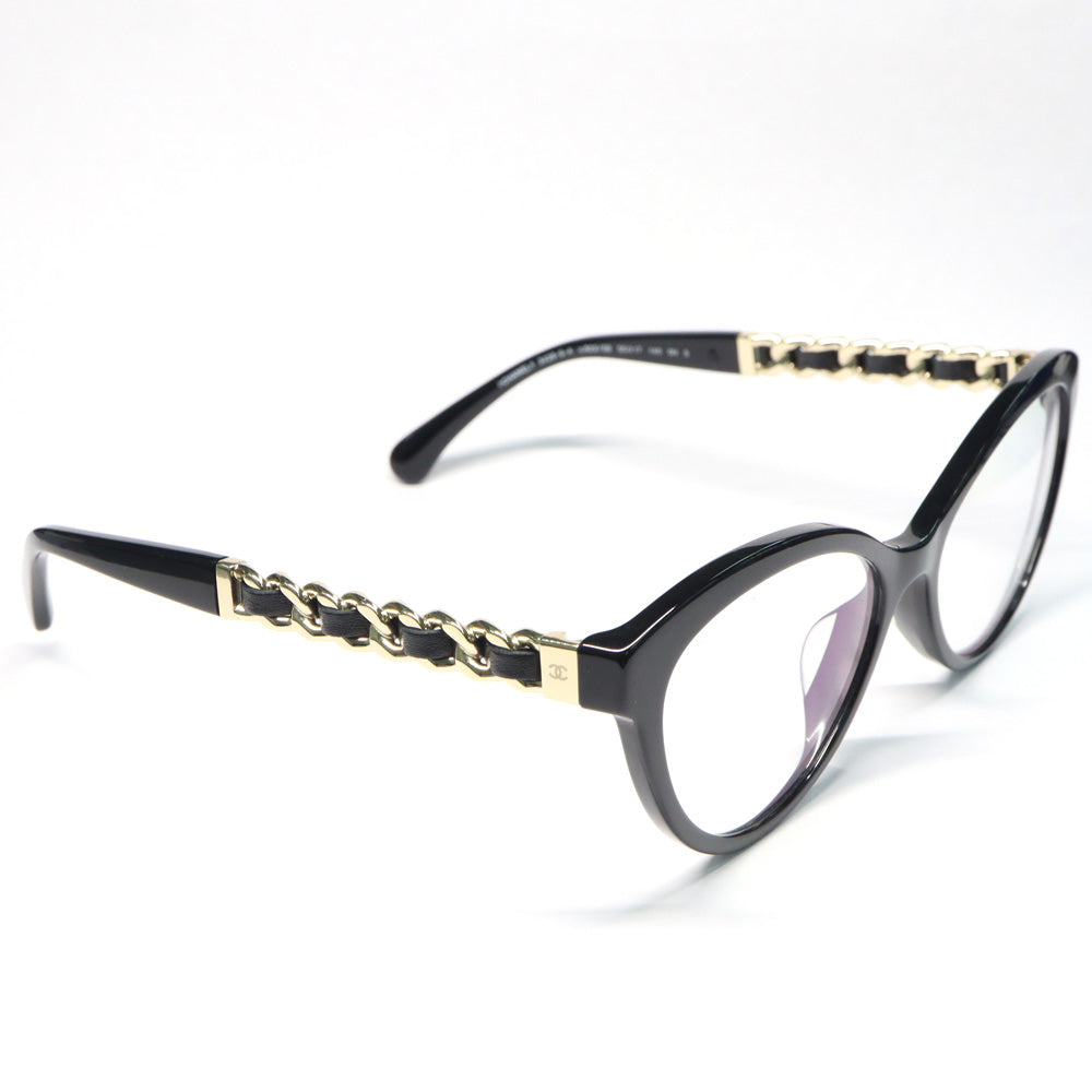 Chanel Blue Cut S A71484 Ivory Black -S Small