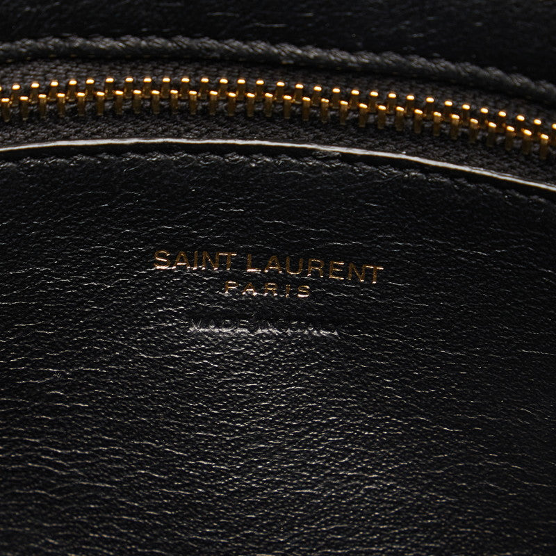 Saint Laurent Business Bag in Calf Leather Black 672667