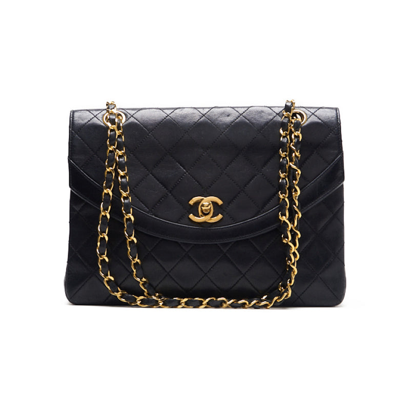 Chanel Matrasse  Flap Turnlock Chain Shoulder  Black   Shoulder Bag Ladies Shoulder Bag Hybrid 【 Ship】 Ladies Shoulder Bag Ladies Shoulder Bag