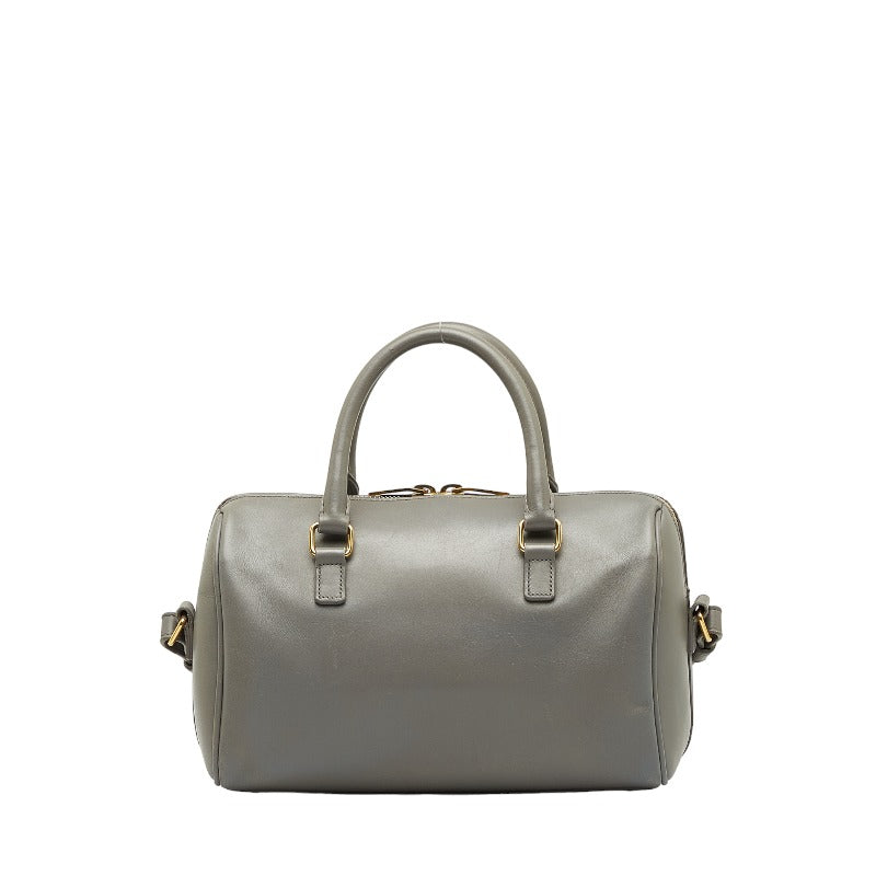 Saint Laurent Duffle Bag in Calf Leather Grey 330958