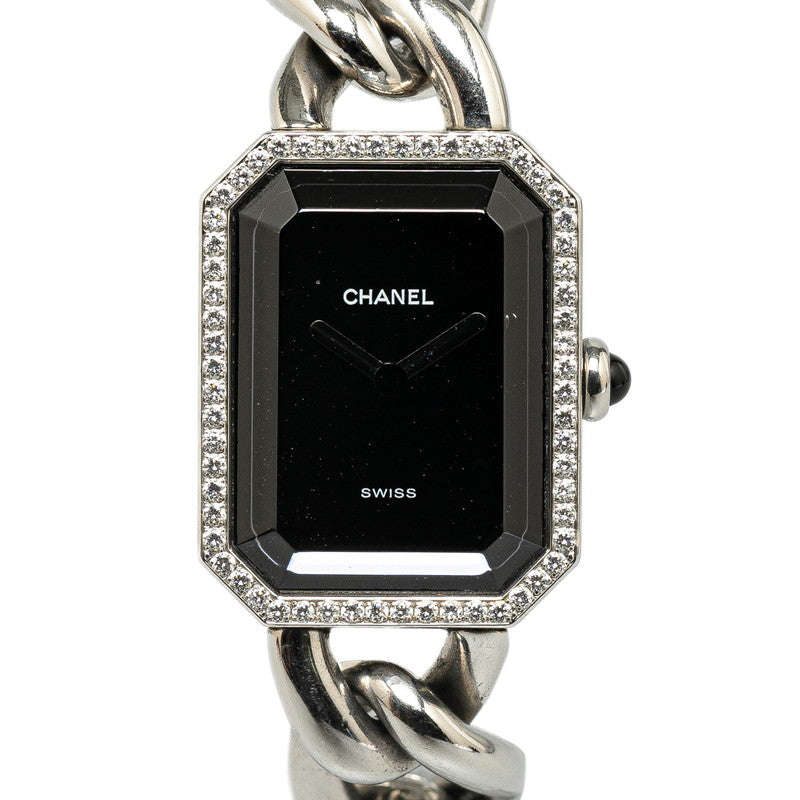 Chanel Premium Beezel Diamond  Size S H0495 Quartz Black  Stainless Steel  CHANEL