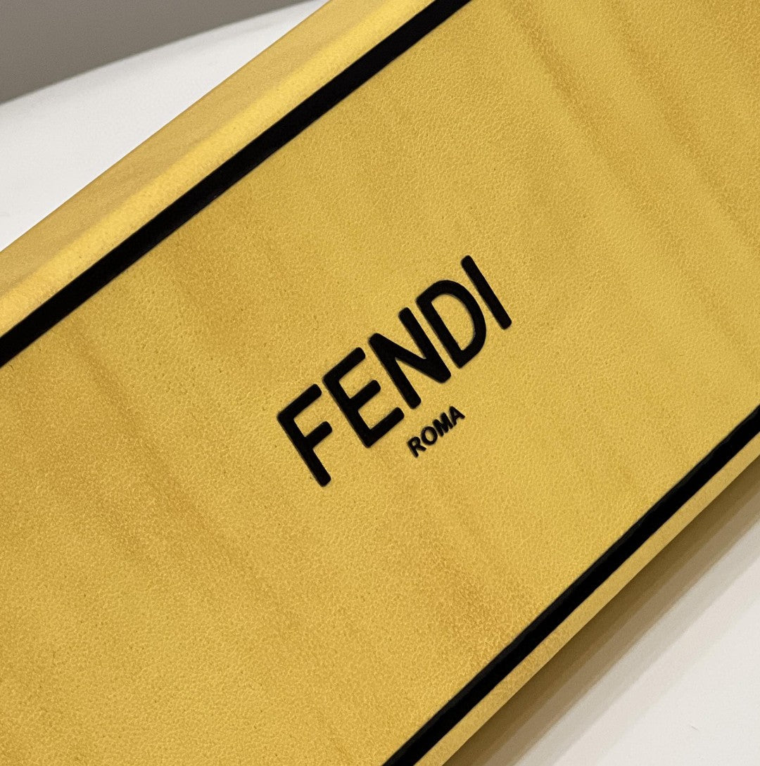 Fendi Horizontal Box Yellow Bag