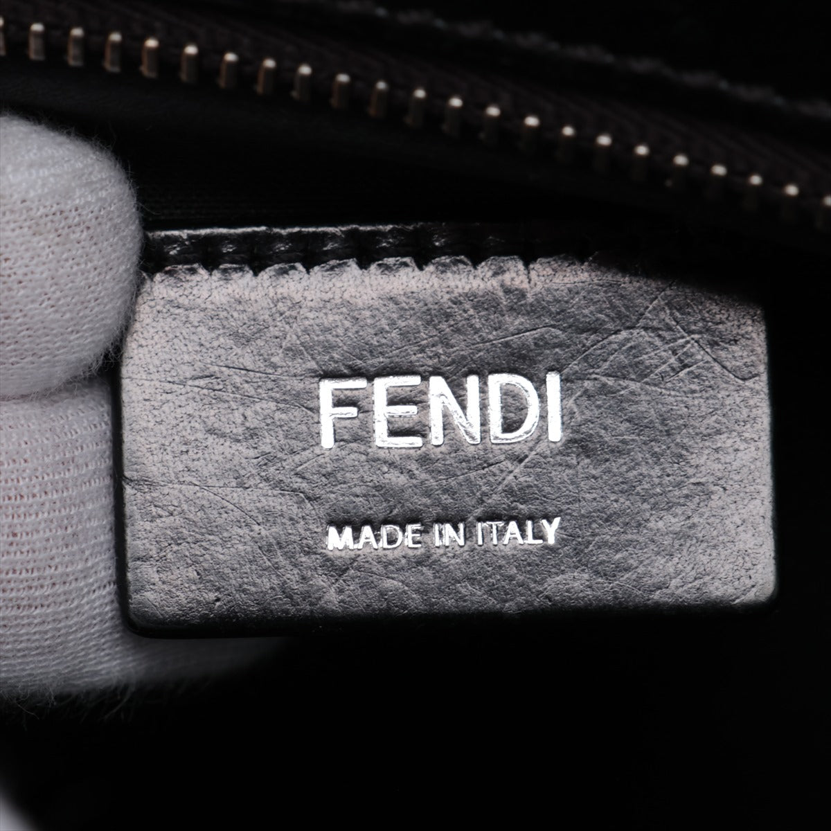 Fendi Logo Leather Backpack/Rucksack Black 7VZ060