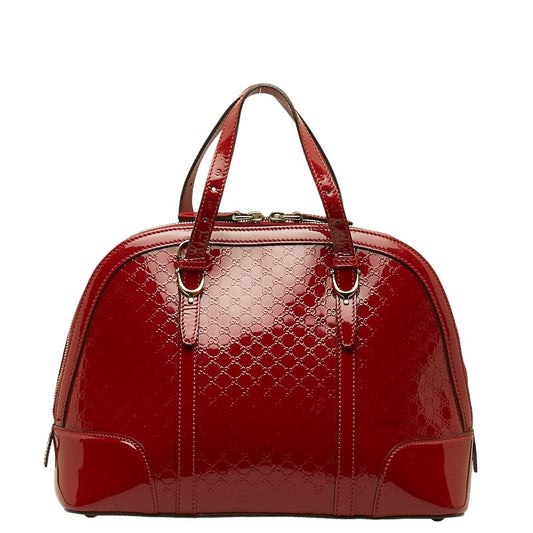 GUCCI Gucci MicroGucci Shima 309617 Shoulder Bag Patent Laser Red Lady Gucci