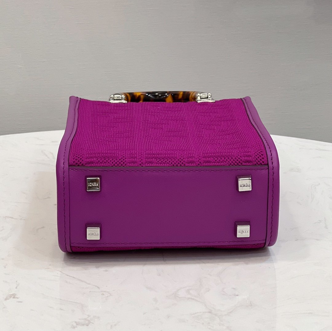 Fendi Mini Sunshine Shopper Purple