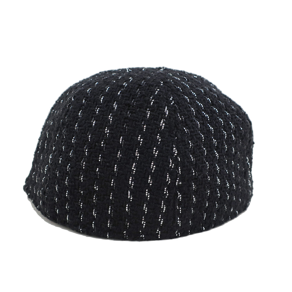 Chanel Hat Coco Tweed Black Black Casket  Small Fashion Other