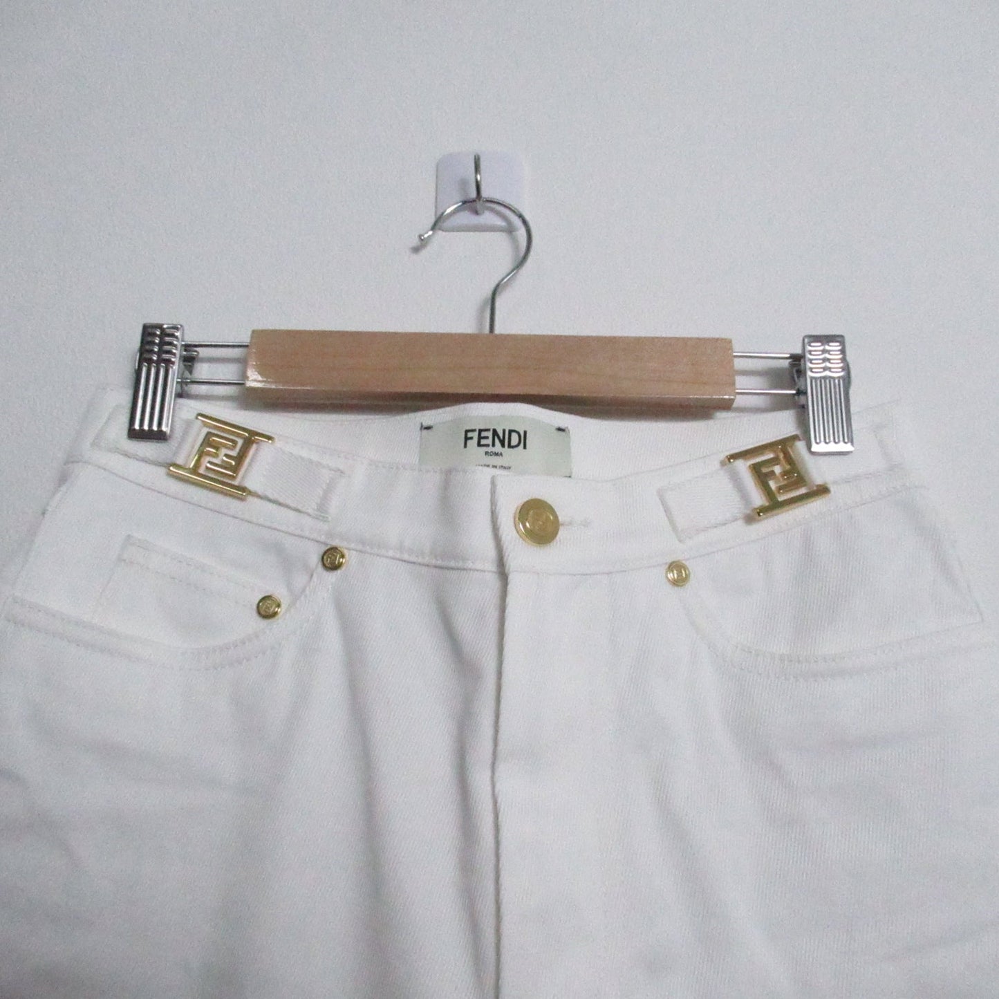 Fendi Denim Pants Denim Pants  Bottoms Cotton   White FLP585AK6E