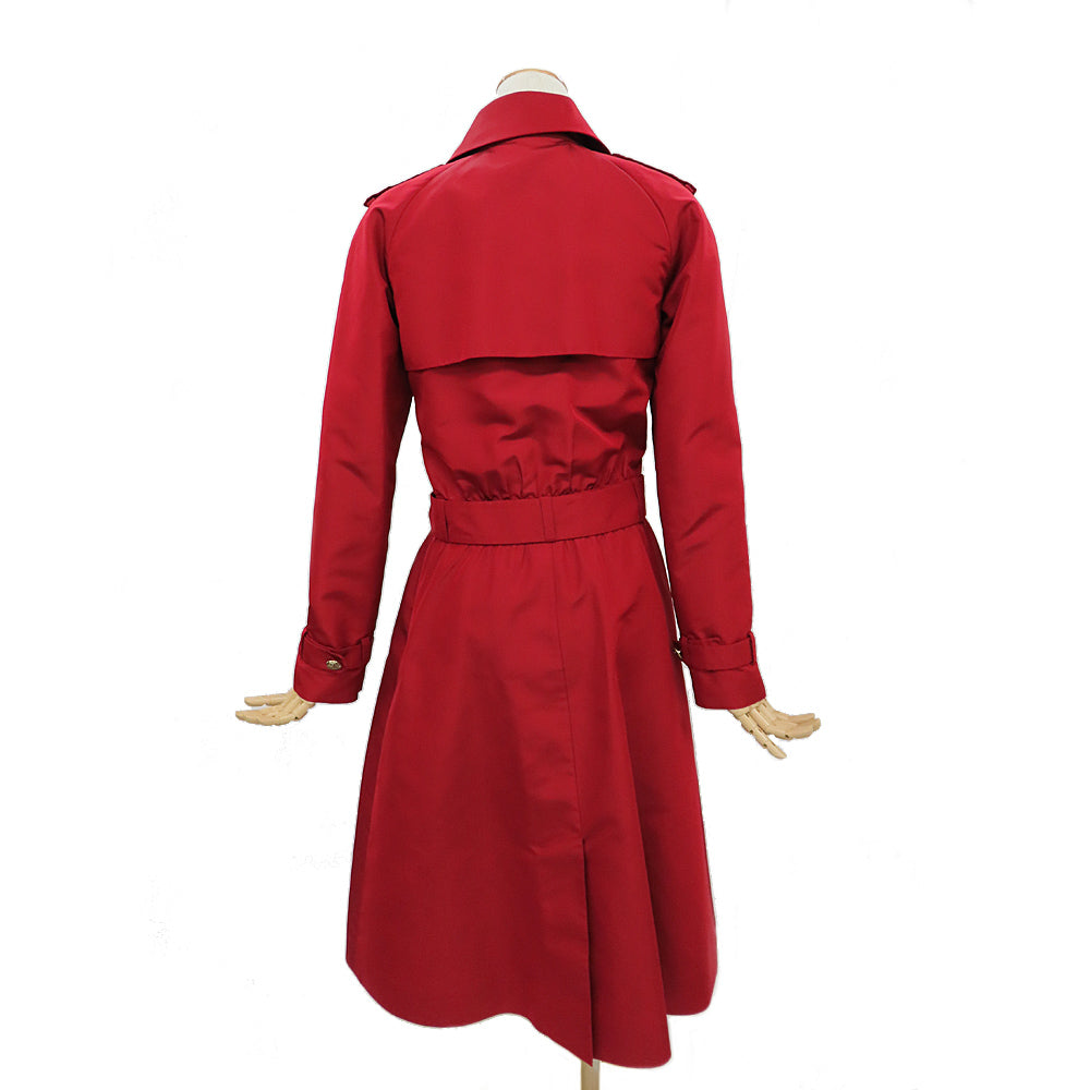 Chanel Trendy Coat  10C P37216V24958 Rouge Silk 34 Apparel  Fashion Ladies