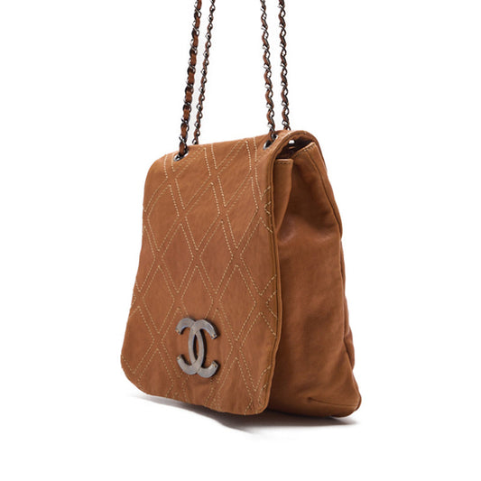 CHANEL CHANEL Wild Double Stitch Decacoco Chain Shoulder Caviar S Brown (Silver G ) Shoulder Bag Mini Shoulder Bag  Shoulder Bag Hybrid   Ship] Himalan Bookstore Online