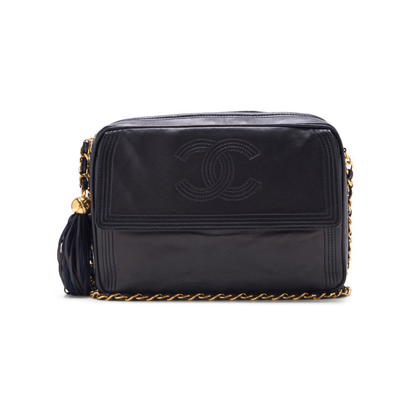 Chanel Coco Chain Shoulder  Fringes  Navy (Gen Gold ) Shoulder Bag   Ship Free Shipping] Navy s Online