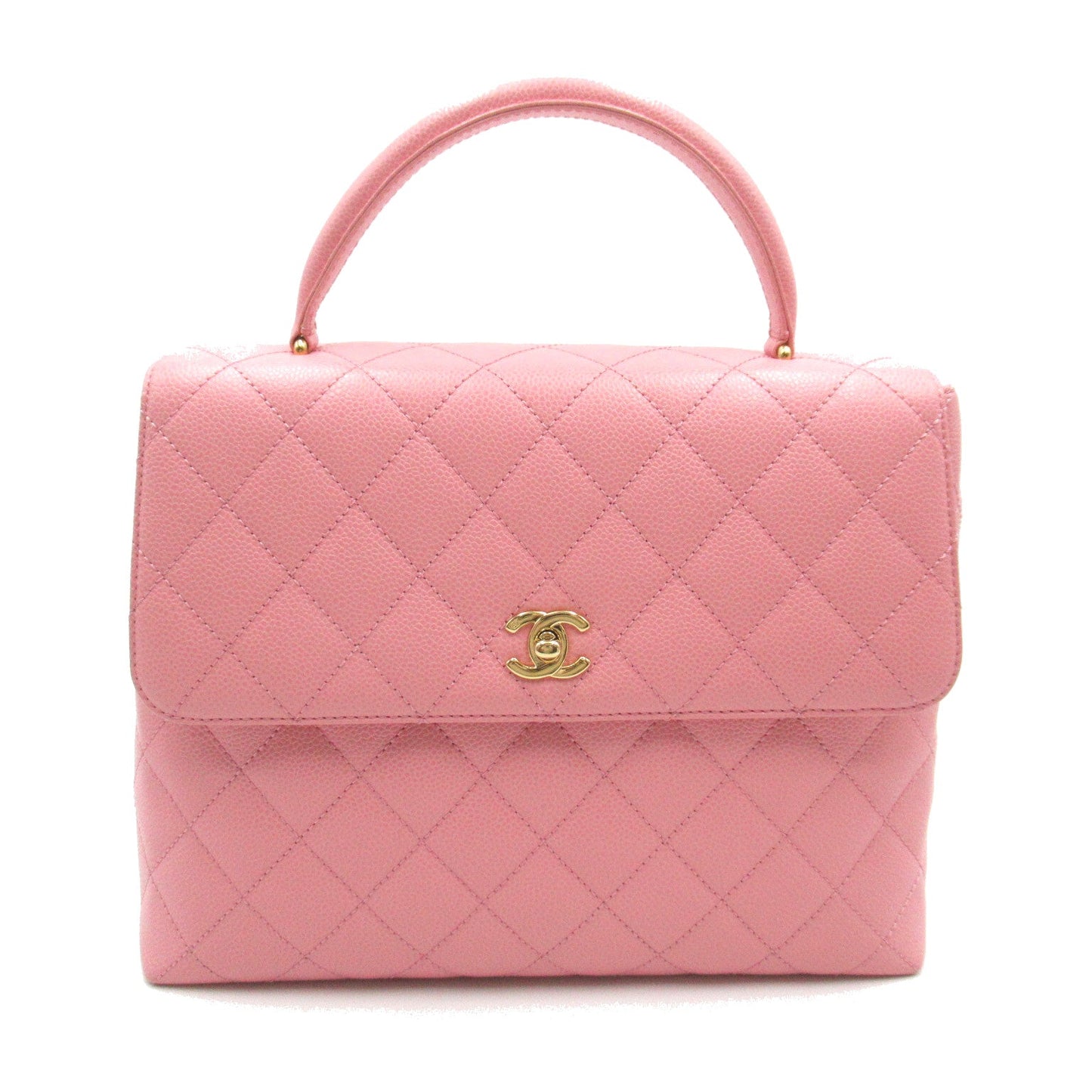 Chanel Matrasse Handbag Handbag Caviar S  Pink Ladies