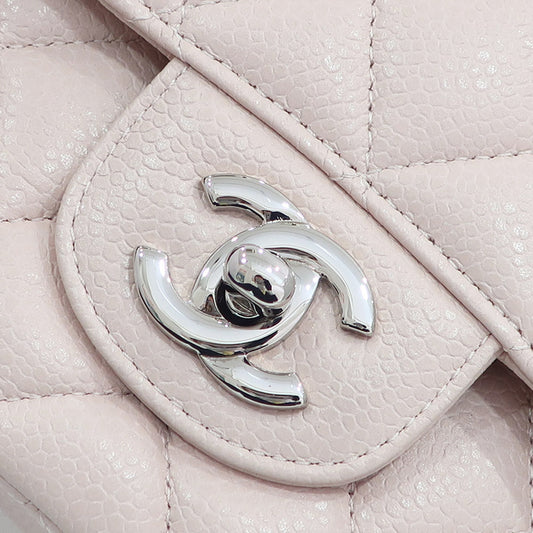 Chanel Bag Matrasse 25 A01112 Chain Shoulder CC Mark W Flap Caviar S Pink/SV G   Women 19th/8-digit   Card  Bag