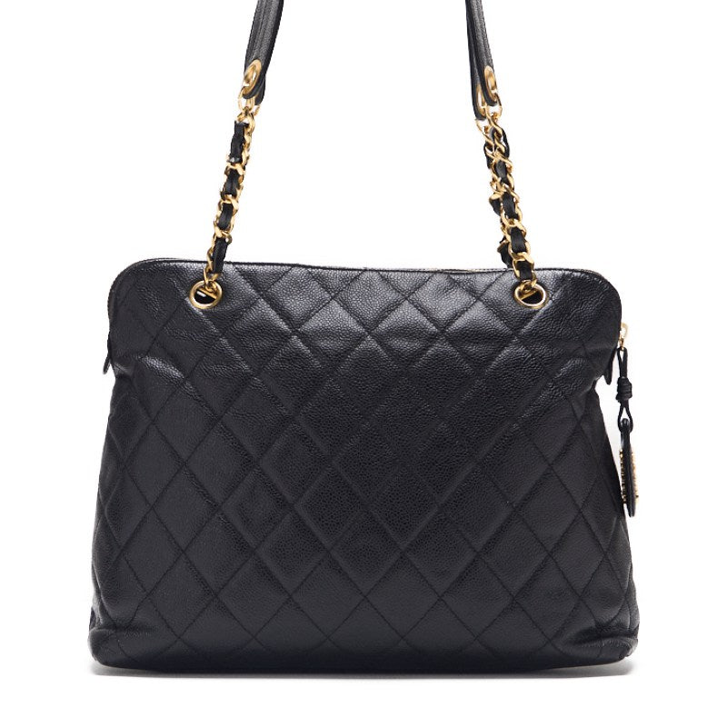 CHANEL / CHANEL Matrasse  Flap Double Chain Sder Caviar S Black   Shoulder Bag Lady Bag Hybrid 【 Ship】  Yaboo Online