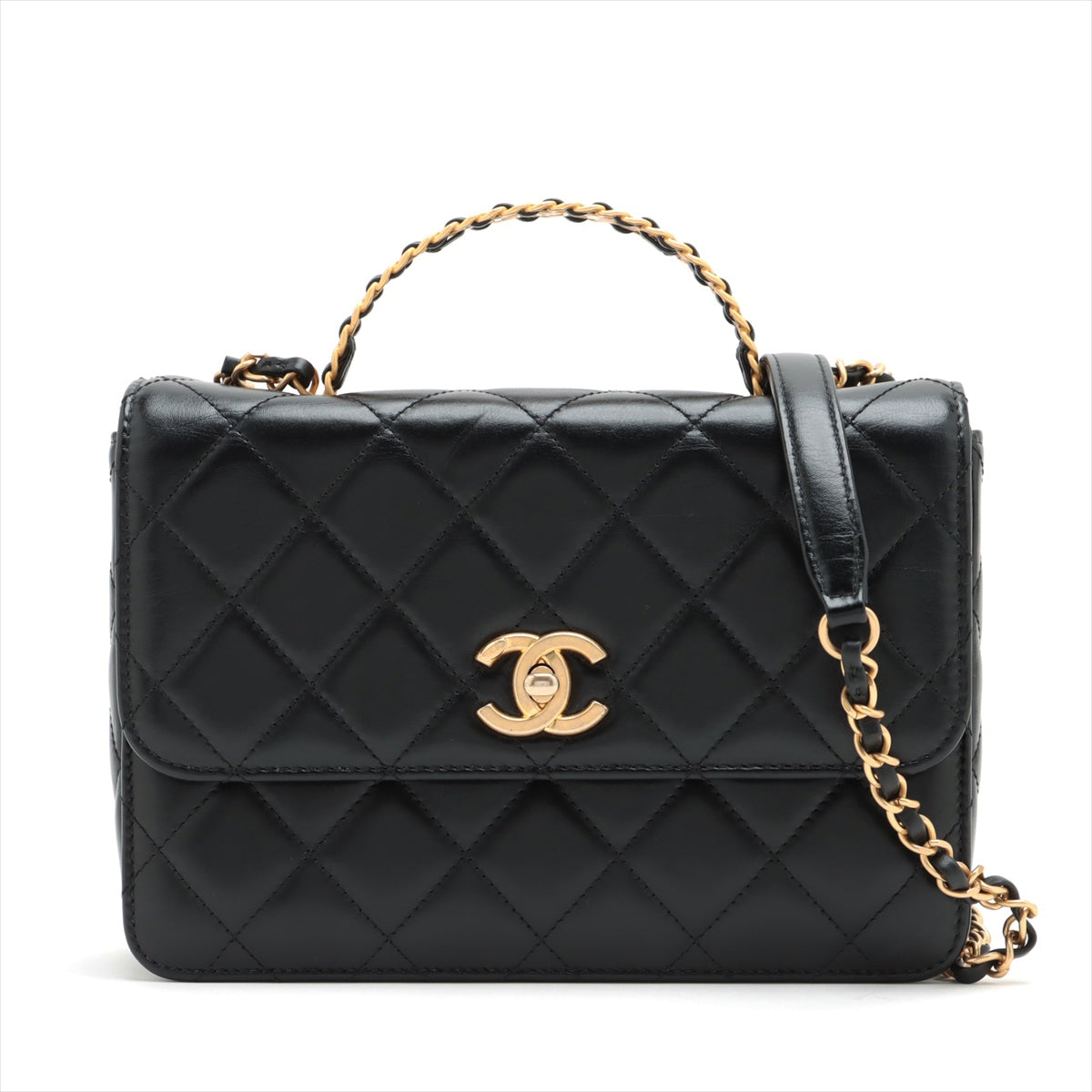 Chanel Matrasse  2WAY Shoulder Bag Black G