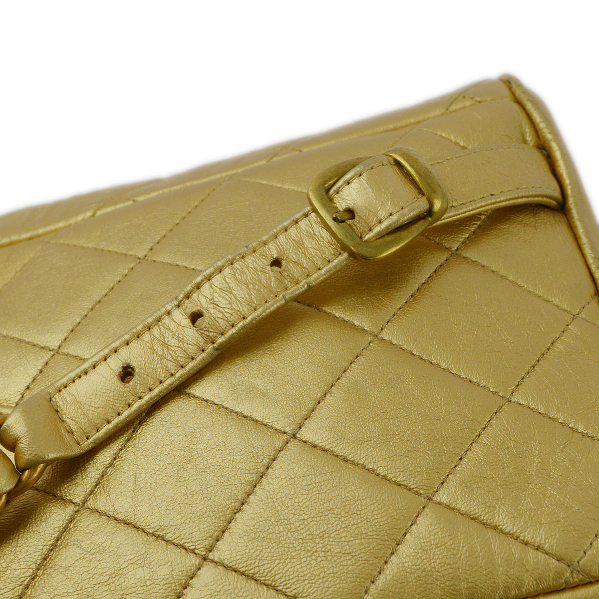 Chanel Gold Lambskin Duma Backpack Small