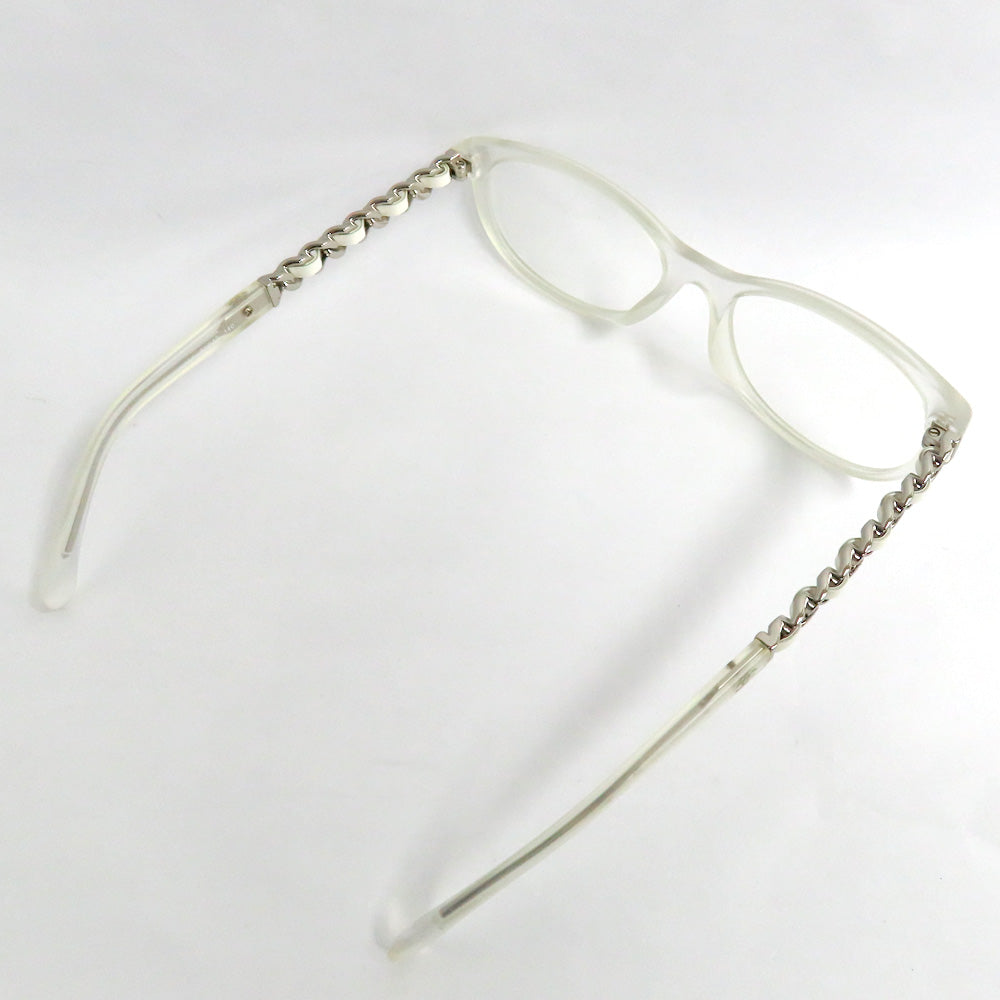 Chanel Sunglasses Glasses Ivory 3268 C660 Coco Chain Template Clear Degree Lens 5317 140 Mini