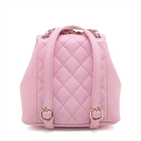 Chanel Matrasse Caviar S Chain Rucks Pink G  AS3787