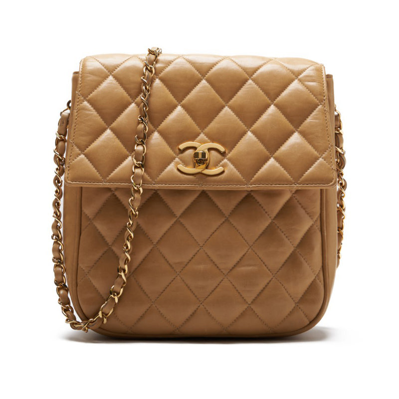 Chanel Matrasse  Strip Chain Shoulder  Beige  Shoulder Bag  Shoulder Bag Ladies Shoulder Bag Hybrid 【 Ship】【SS】 E-