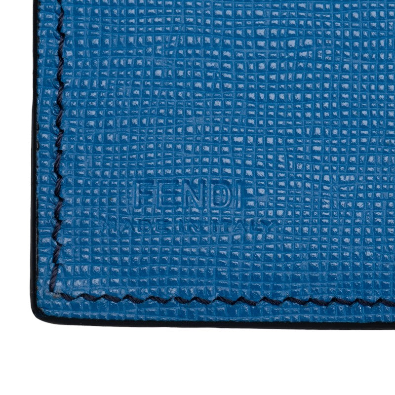 Fendi Long Wallet Long Wallet Blue Black Leather Ladies Fendi