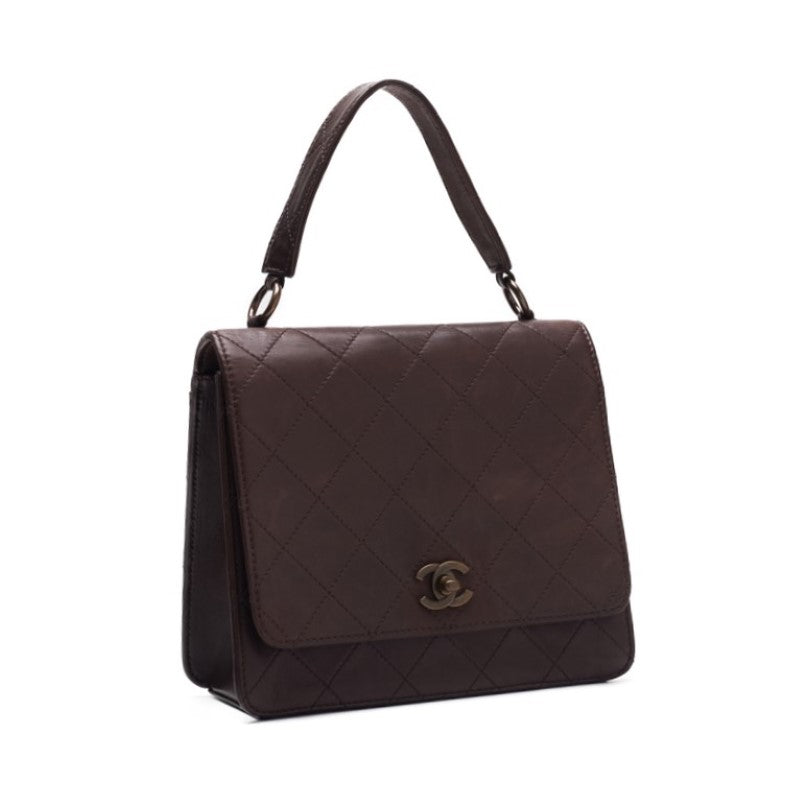 Chanel Matrasse Turn-Lock Handbag  Brown (Vintage G) Handbag  Bag Hybrid  Delivery Khao Yamamoto Online