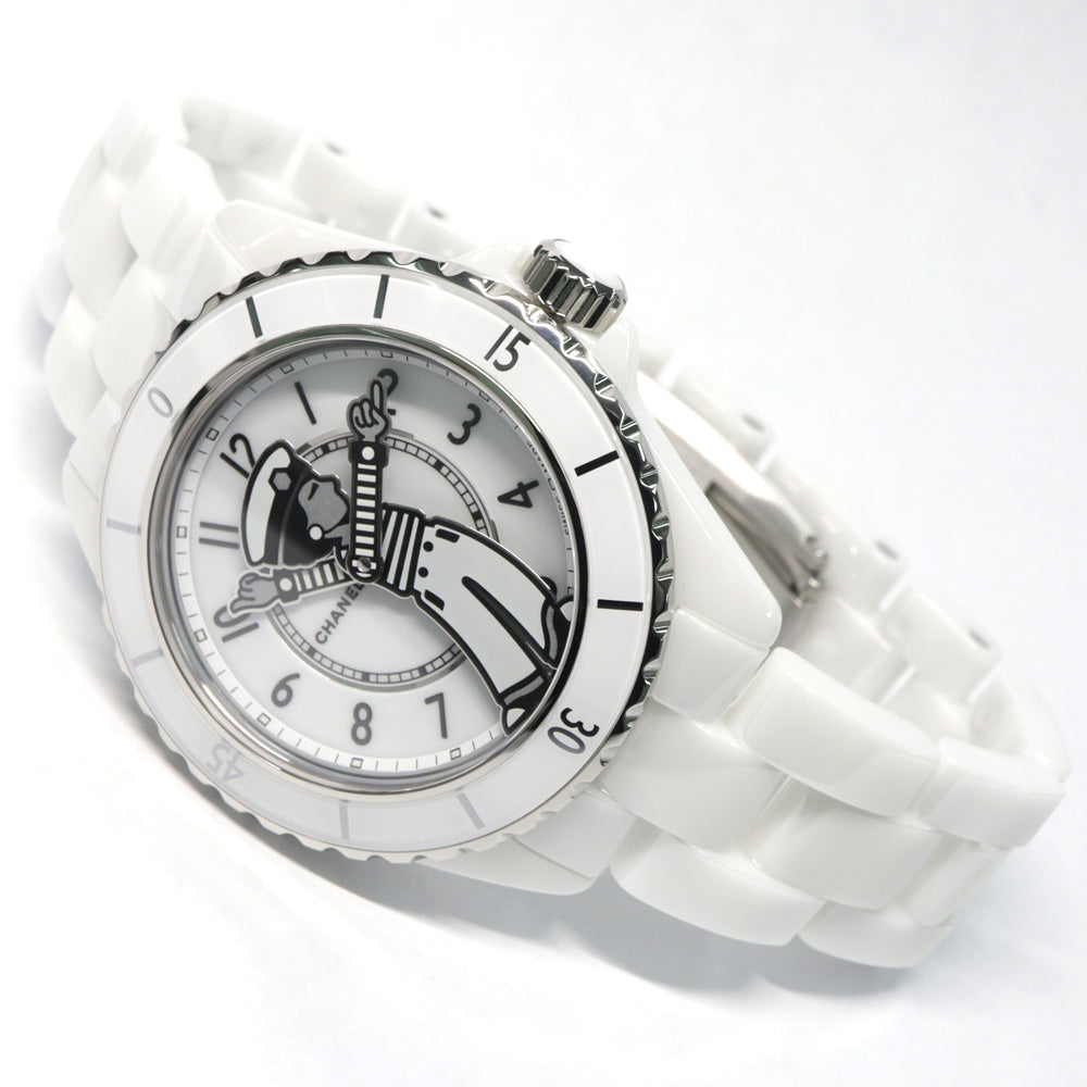 Chanel Mademoiselle J12 Lapauza 38MM H7481 Ceramic White Automatic Volume Unisex Watch