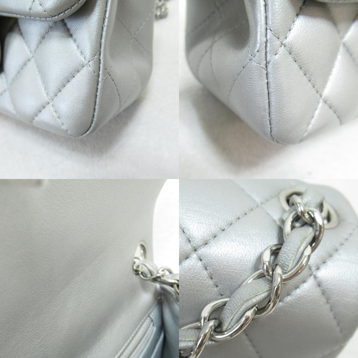 CHANEL Mini Chain Shoulder Chain Shoulder Bag Women's S Women's Silver