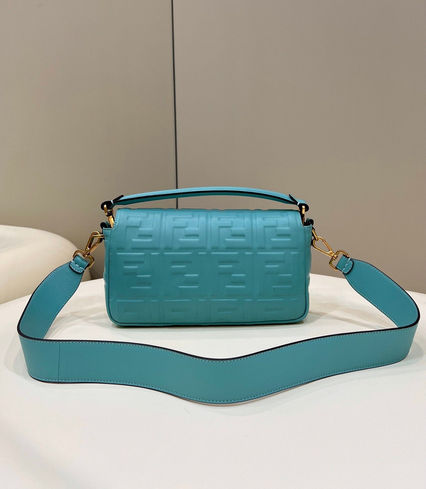 Fendi Baguette Teal Crossbody Bags