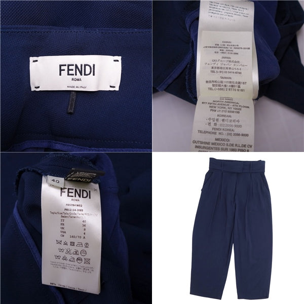 Fendi Fendi Pants  Slack Pants Landless Belt Bottoms  40 (M Equivalent) Navy Mozu Navy