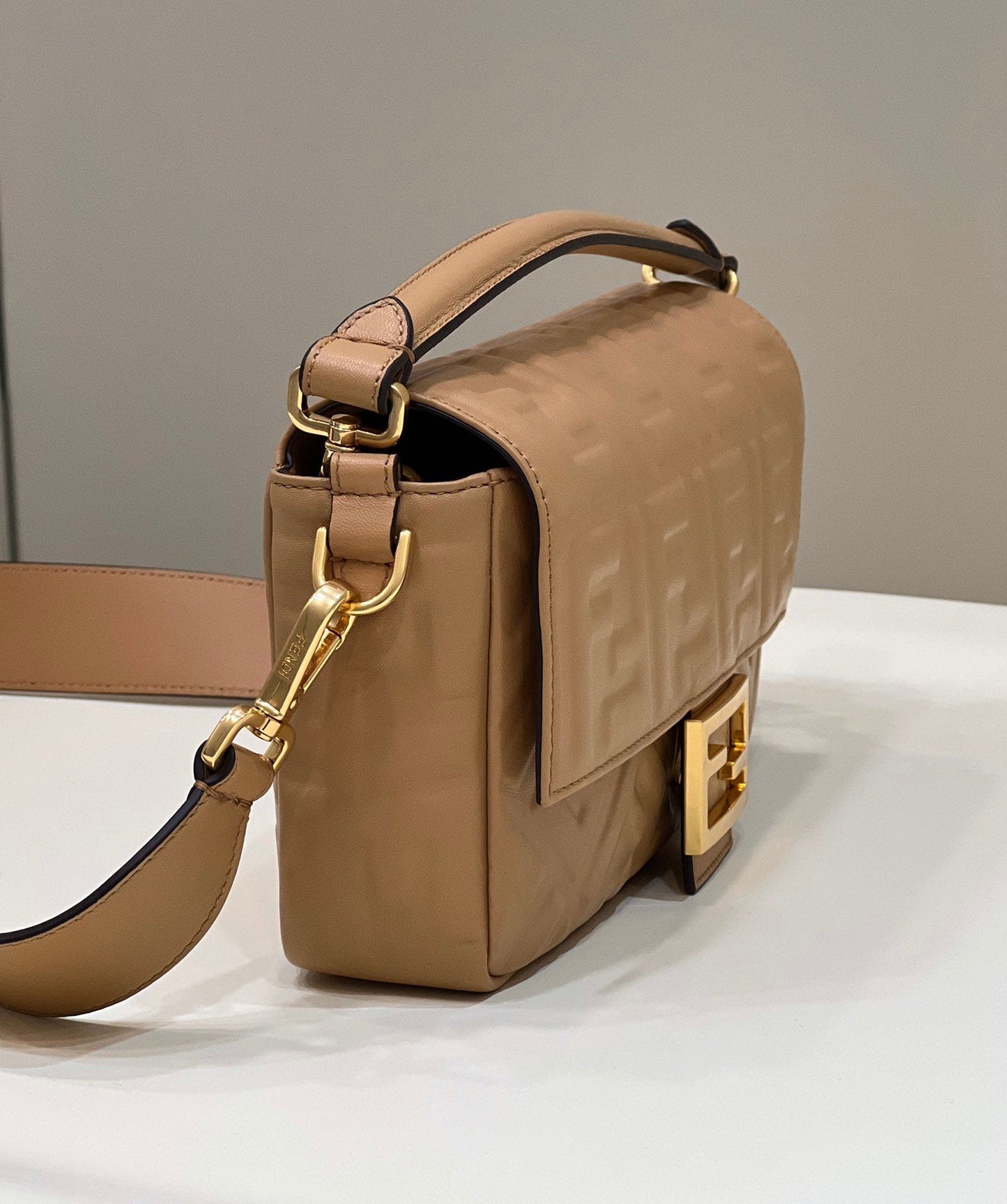 Fendi Baguette Brown Crossbody Bags