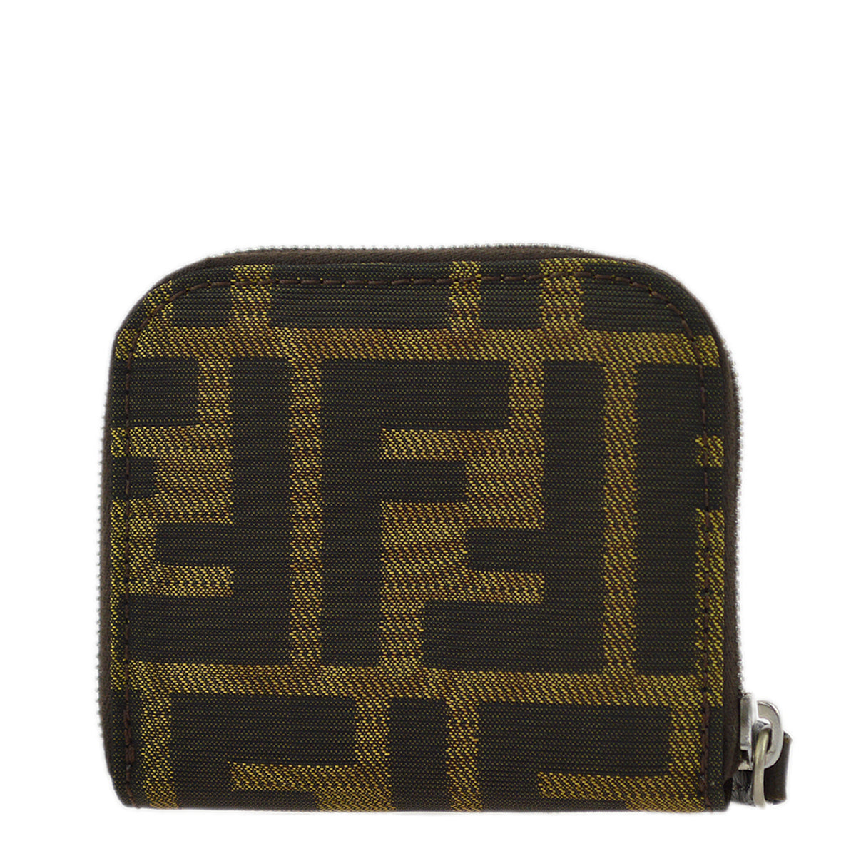 Fendi Brown Zucca Coin Case Wallet