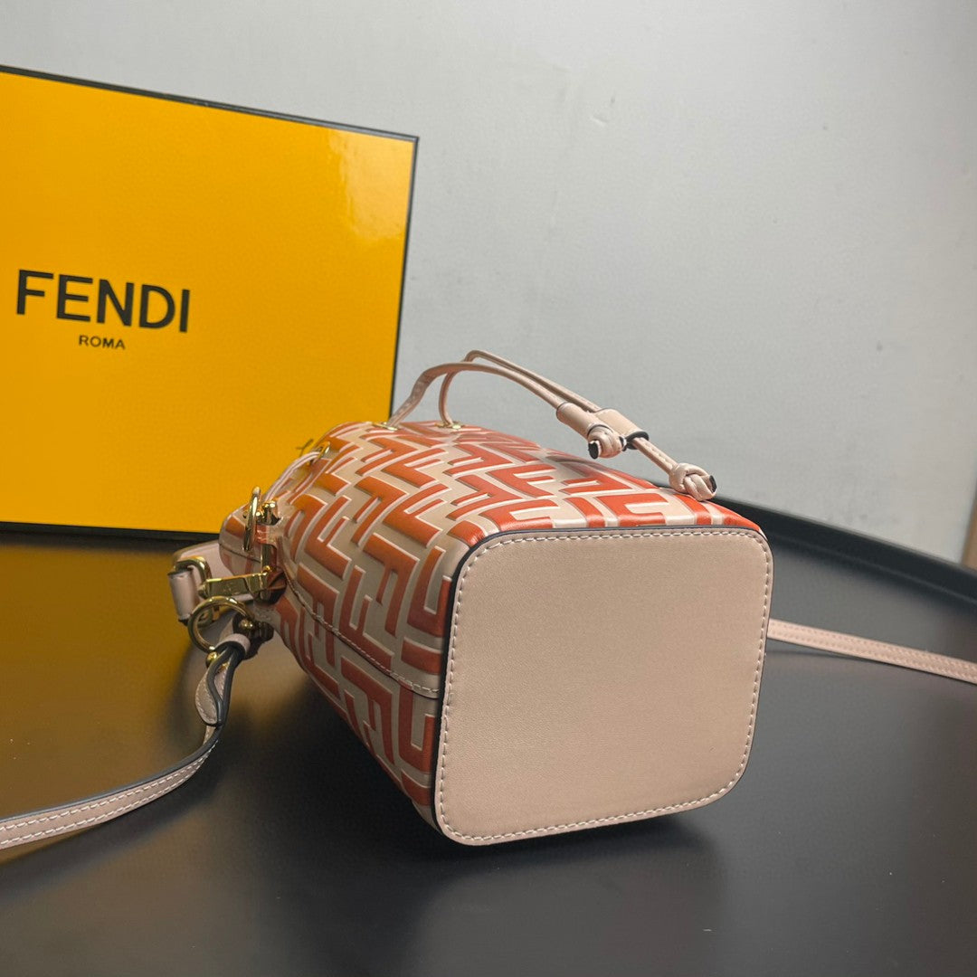 Fendi Mon Tresor Orange Mini Bag For Woman 18cm/7in