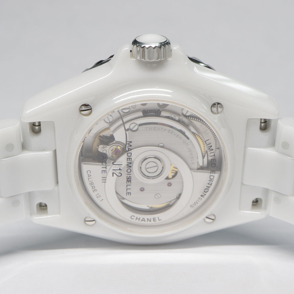 Chanel Mademoiselle J12 Lapauza 38MM H7481 Ceramic White Automatic Volume Unisex Watch